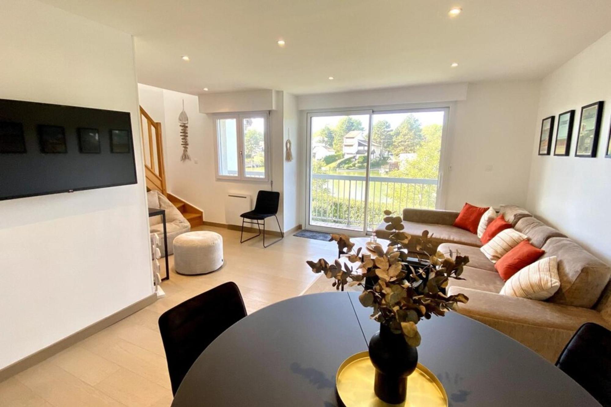 Superb Duplex With Lake View For 6 People Le Touquet Bagian luar foto