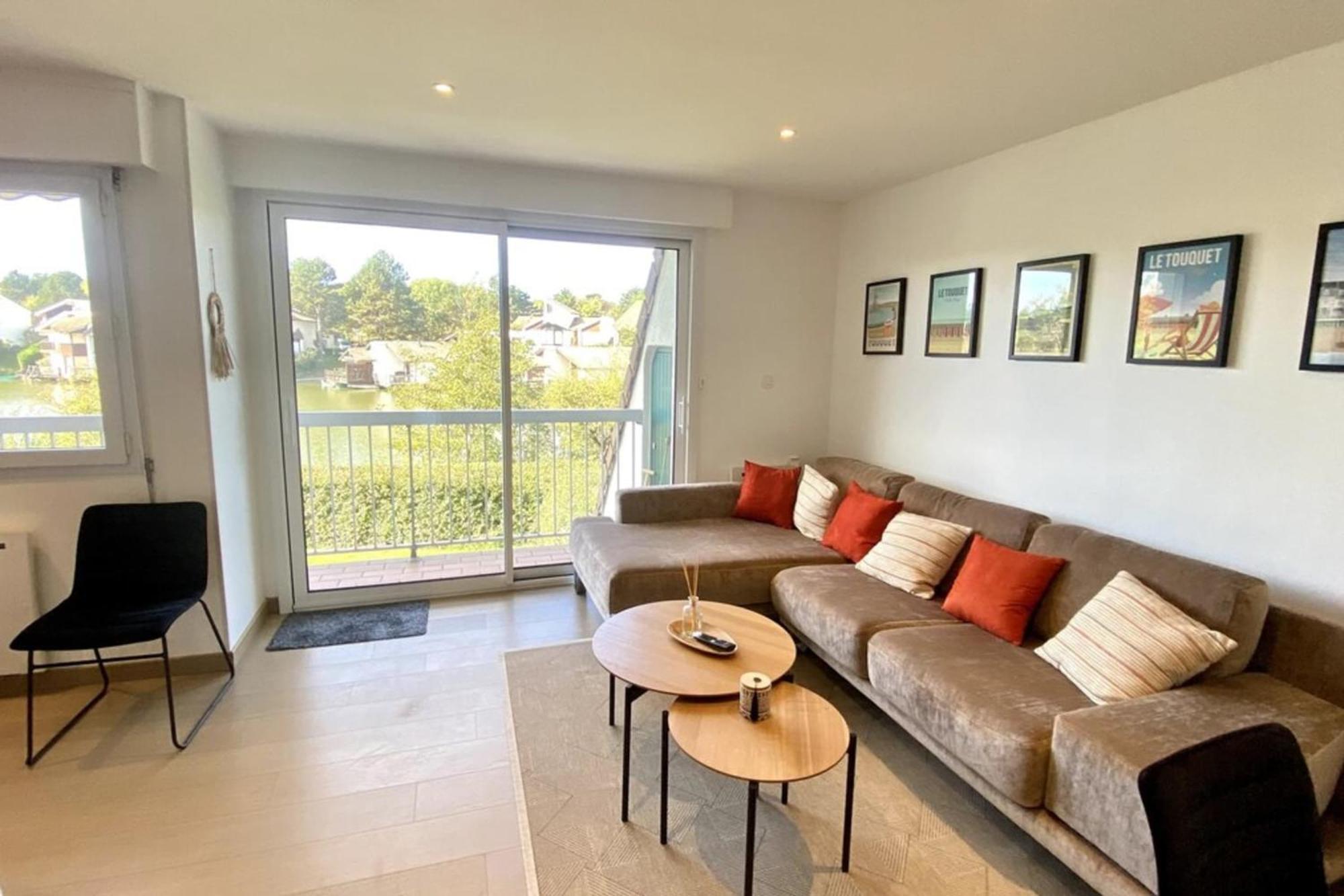Superb Duplex With Lake View For 6 People Le Touquet Bagian luar foto